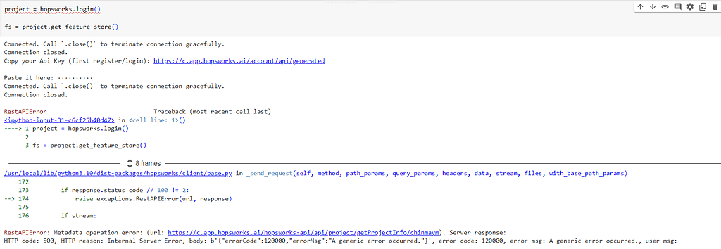 http post error code 500