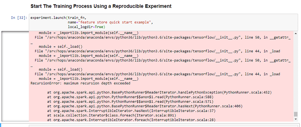 Error in Jupyter notebook of Feature Store demo on hopsworks